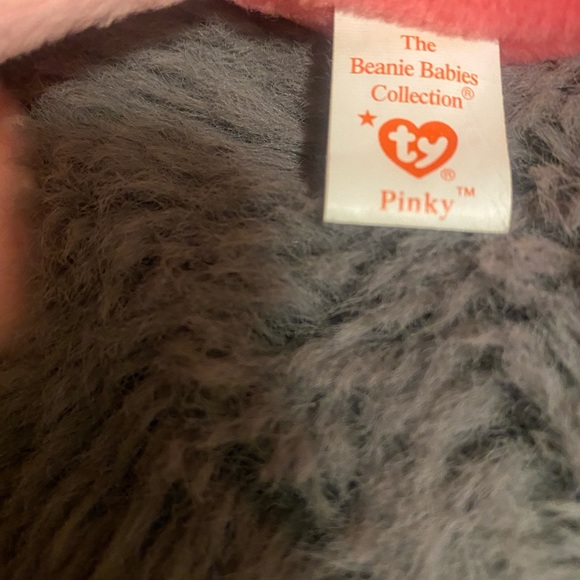 ‘95 Rare retired TY Beanie Baby Pinky the Flamingo NMWT and Errors - Picture 10 of 13